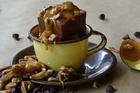 Chocolate Caramel Pecan Fudge