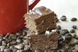 Coffee and chocolate.....a perfect combo.  This is my favorite fudge, the coffee note is just perfect, not to strong.
