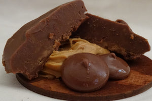 One of our most popular Dairy Free fudges.  You wouldn't know the difference if you had a taste test between this fudge and our traditional peanut butter fudge.  